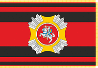 Векторный клипарт: Вооруженные силы Литвы, штандарт (флаг) командующего