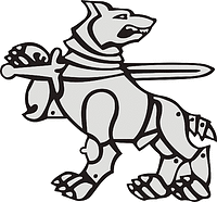 Vector clipart: Lithuanian Mechanised Infantry Brigade «Iron Wolf», former emblem