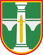 Lithuanian Army Infrastructure Development Department, emblem - vector image