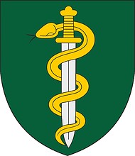 MD Jonas Basanavičius Military Medical Service, emblem - vector image