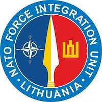 NATO Force Integration Unit (NFIU) Lithuania, emblem - vector image