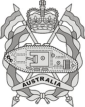 Vector clipart: Royal Australian Armoured Corps (RAAC), badge