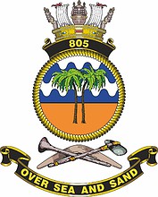 Vector clipart: Royal Australian Navy 805th Squadron, emblem