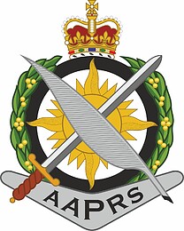 Australian Army Public Relations Service (AAPRS), hat badge (#2)