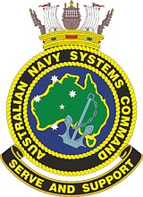 Командование военно-морских систем ВМФ Австралии, эмблема - векторное изображение