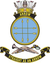HMAS Arrow, emblem - vector image
