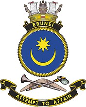 HMAS Brunei, emblem - vector image