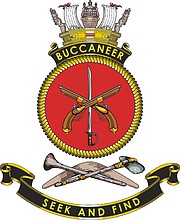 Vector clipart: HMAS Buccaneer (P 100), emblem