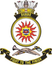 HMAS Dubbo, emblem - vector image