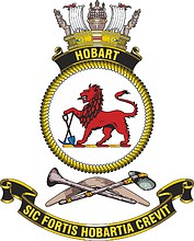 HMAS Хобарт (DDG 39), эмблема - векторное изображение