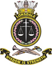 HMAS Lonsdale, emblem - vector image