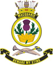 Vector clipart: HMAS Macquarie, emblem