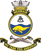 HMAS Mermaid, emblem - vector image