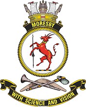 HMAS Moresby, emblem - vector image