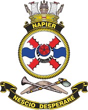 HMAS Napier, emblem - vector image