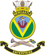 HMAS Newcastle, emblem - vector image