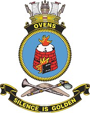 HMAS Ovens, emblem - vector image