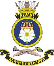 HMAS Stuart, emblem - vector image