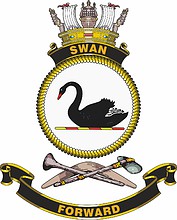 HMAS Swan, emblem - vector image