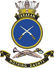 HMAS Tarakan, emblem - vector image