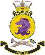 HMAS Toowoomba, emblem - vector image