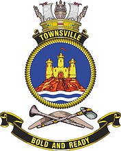 Vector clipart: HMAS Townsville (FCPB 205), emblem