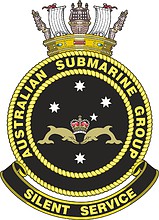 Векторный клипарт: Служба подводных лодок ВМС Австралии, эмблема