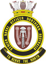 Senior Naval Officer Northern Australia (SNONA), emblem - vector image