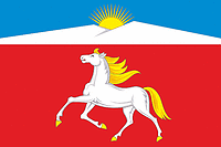 Novosyolovo rayon (Krasnoyarsk krai), flag - vector image