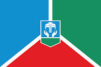 Gornye Klyuchi (Primorsky krai), flag (2012) - vector image