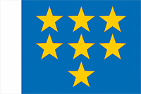 Temizhbeksky (Stavropol krai), flag - vector image