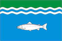 Onega rayon (Arkhangelsk oblast), flag - vector image
