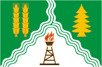 Krasnokamsky rayon (Bashkortostan), flag - vector image