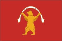 Mishkino rayon (Bashkortostan), flag - vector image