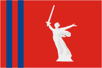Volgograd oblast, flag (2000) - vector image