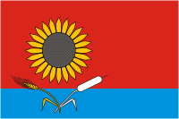 Novonikolaevsky rayon (Volgograd oblast), flag - vector image