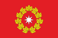 Oktyabrsky (Volgograd oblast), flag - vector image
