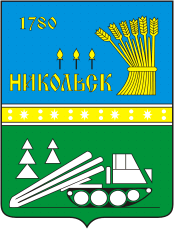 Никольск (Вологодская область), герб (1970 г.) - векторное изображение