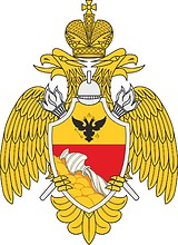Voronezh Fire Protection Institute, emblem for banner - vector image
