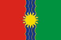 Bratsk (Irkutsk oblast), flag (2007) - vector image