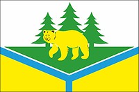 Chunsky (Irkutsk oblast), flag - vector image
