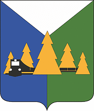 Zheleznodorozhnyi (Ust-Ilimsky rayon, Irkutsk oblast), coat of arms (2016) - vector image