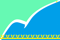 Severo-Baikalsky rayon (Buryatia), flag (2018) - vector image