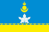 Vector clipart: Zakamensk rayon (Buryatia), flag