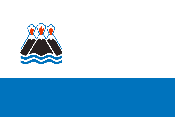 Kamchatka oblast, flag (2004) - vector image