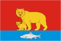 Карагинский район (Камчатский край), флаг - векторное изображение