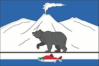 Ozernovsky (Kamchatka krai), flag - vector image