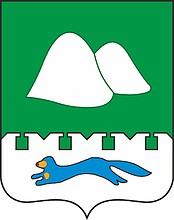 Kurgan oblast, small coat of arms - vector image