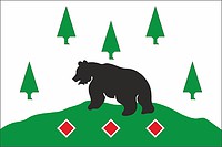 Boksitogorsk rayon (Leningrad oblast), flag - vector image