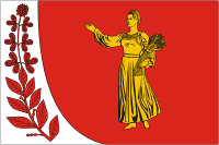 Pudomyagi (Leningrad oblast), flag - vector image